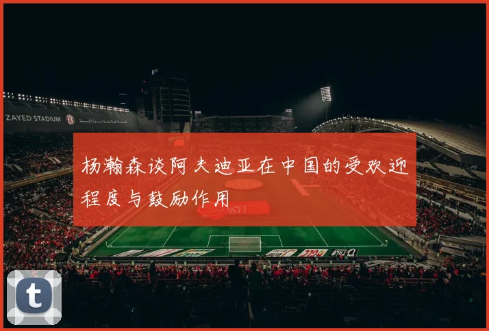 杨瀚森谈阿夫迪亚在中国的受欢迎程度与鼓励作用